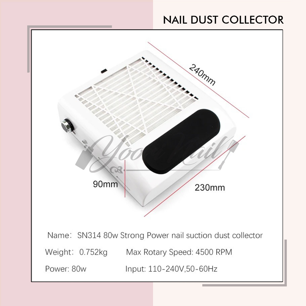 Nail dust collector penyedot debu nail art vacuum dust collector mesin penyedot debu