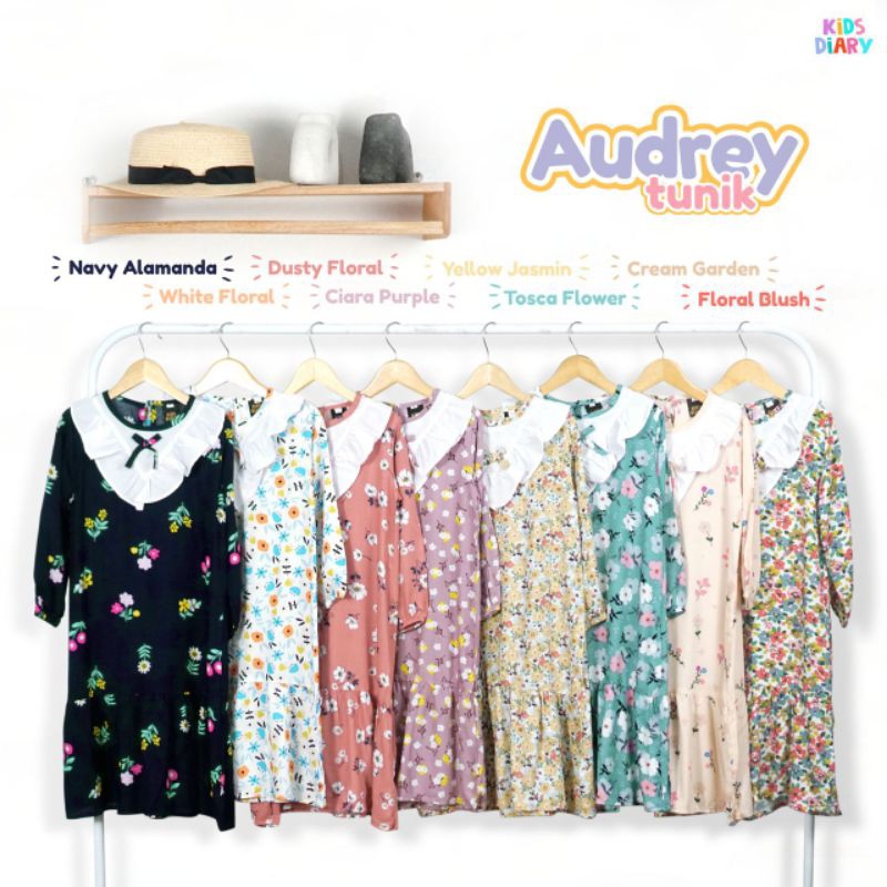 Baju Tunik Anak Baju Gamis Lebaran Audrey Tunik