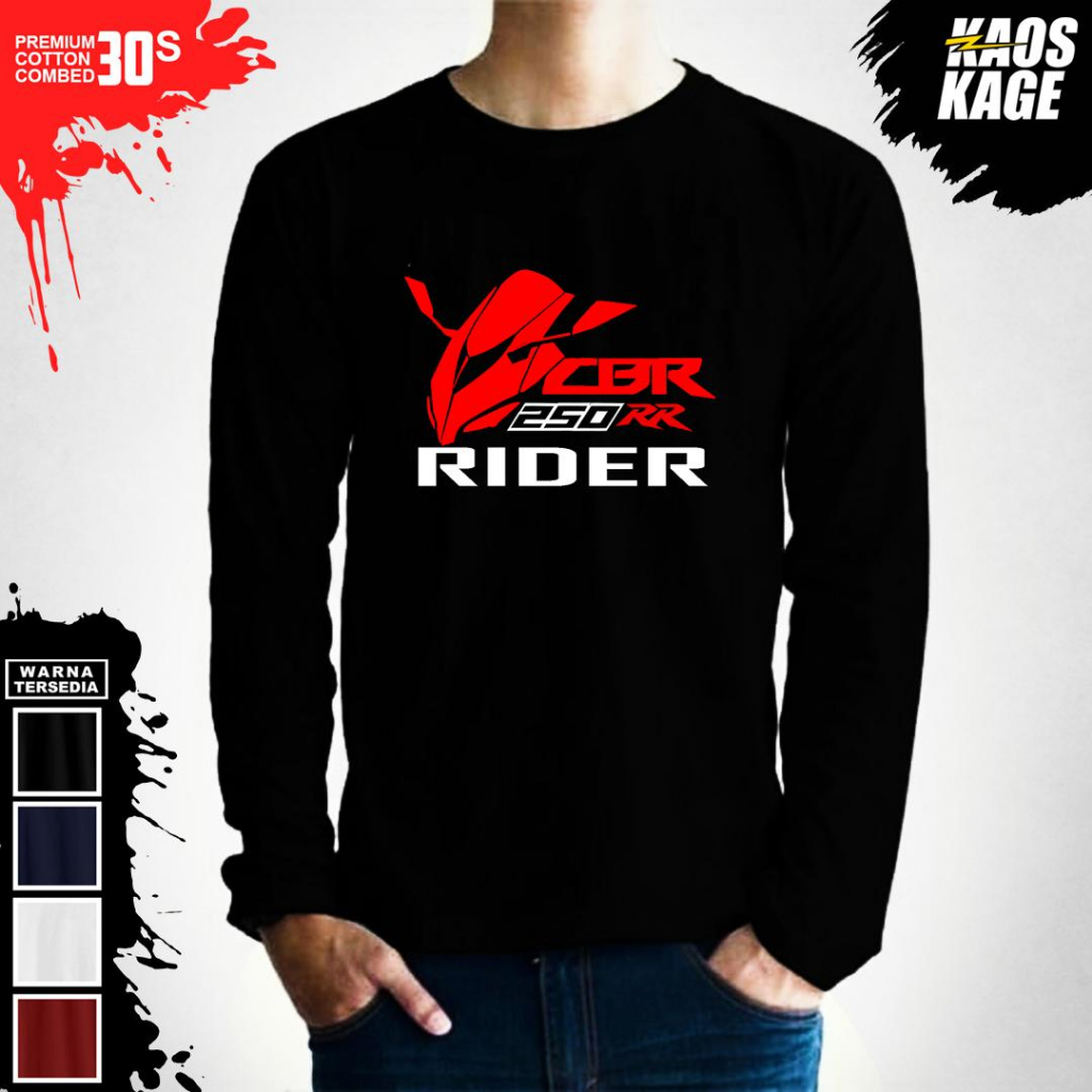 Tshirt kaos distro pria dewasa lengan panjang baju kaos motor cbr keren A1
