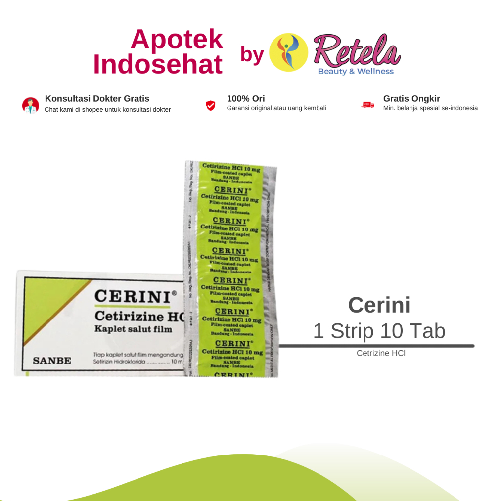 CERINI 10MG 1 STRIP 10 TABLET