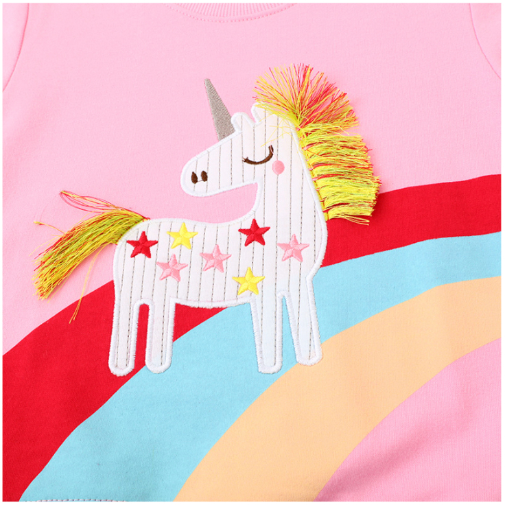 babyfit [3-8thn] sweater CARNAVAL PINK anak perempuan lengan panjang katun import ydm-0404
