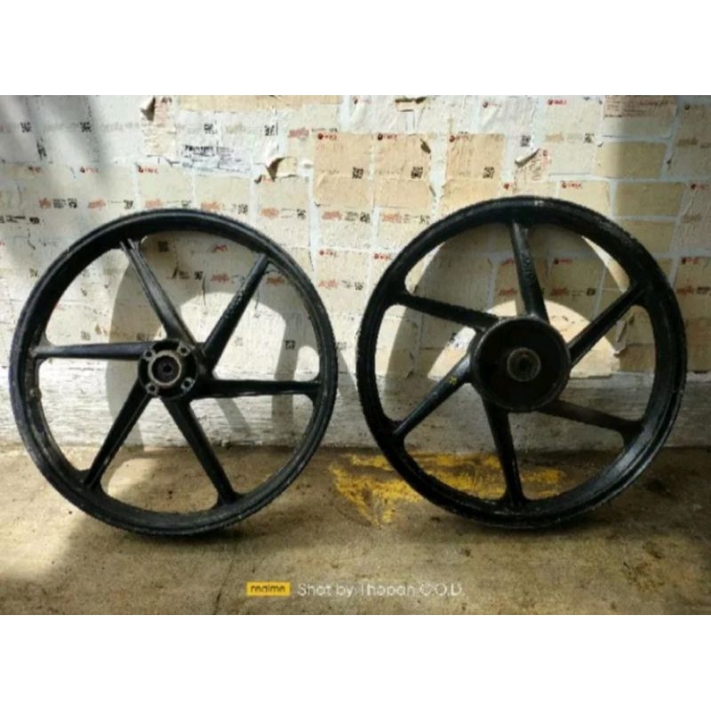 Velg Set Depan Belakang Suzuki Shogun Dan Smash PNP Suzuki Tornado Palang 6 Copotan Motor