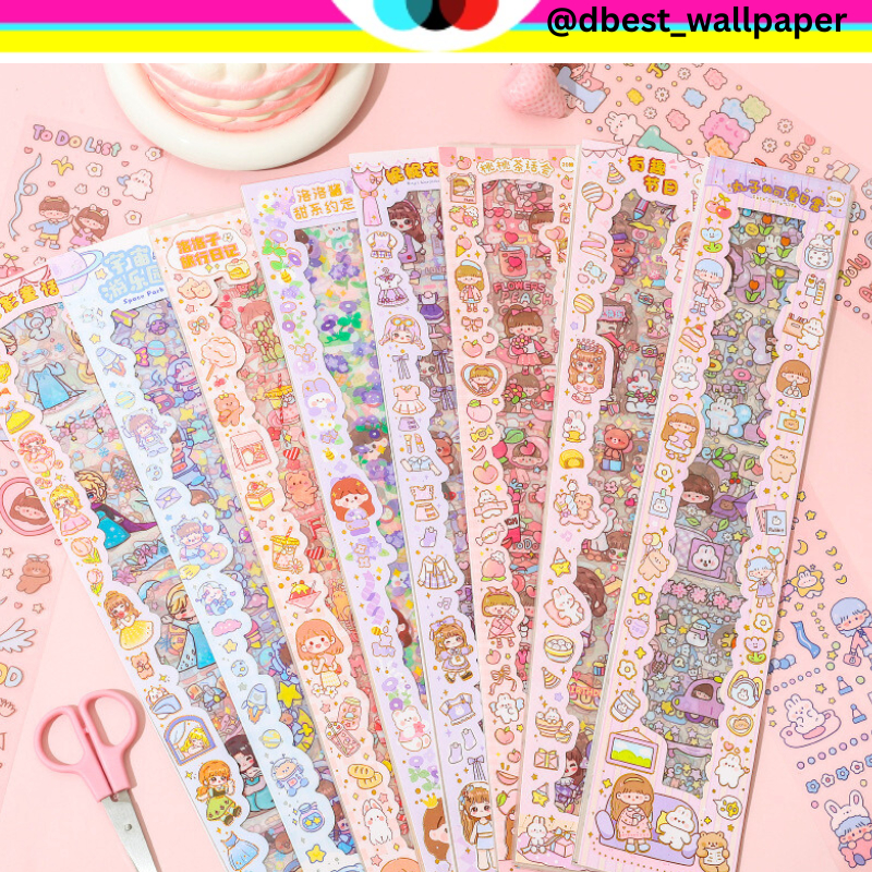 

STIKER PANJANG ISI 20 LEMBAR MOMO TRANSPARANT PVC KARTUN SERIES CUTTING STICKER DECORATIVE UNTUK DEKORASI JOURNAL HIAS SCRAPBOOK BUKU DIARY HP JOURNALING DLL @dbestwallpaper