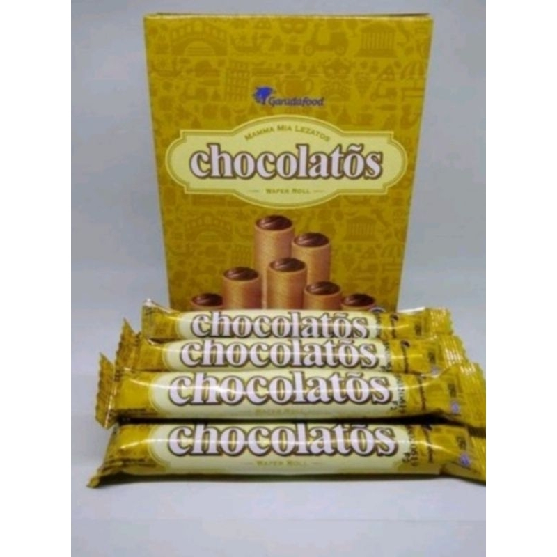 

Chocolatos Wafer Roll Isi 24 pcs