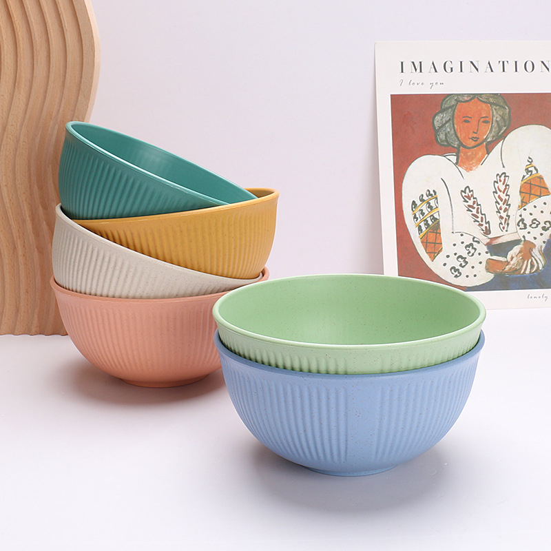 Mangkok Wheat Straw | Mangkok Gandum Wheat Straw Warna Pastel