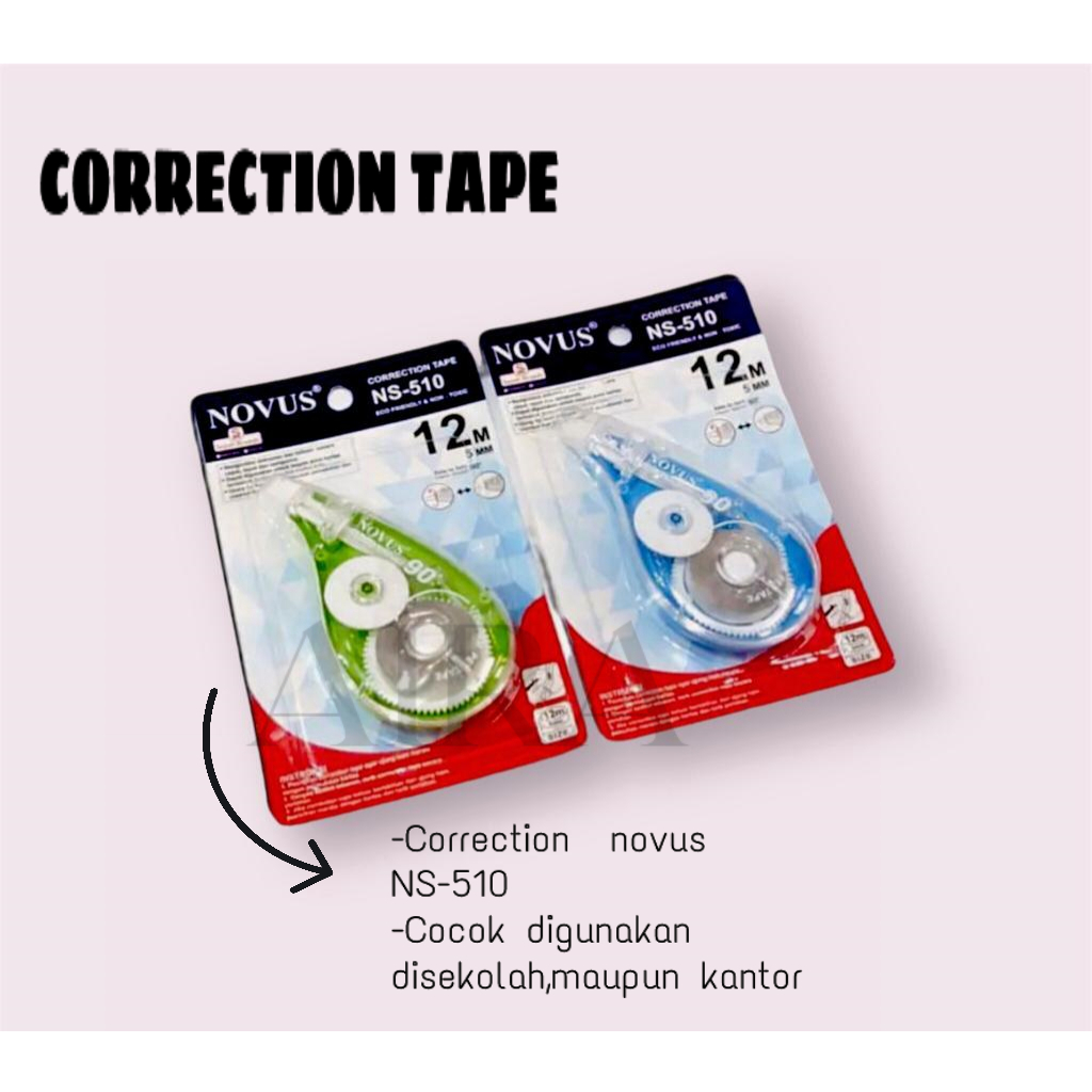 

CORRECTION TAPE NOVUS NS 510