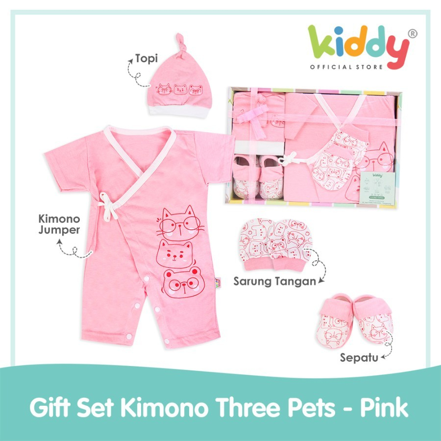 Kiddy Baby Gift Box / Baby Gift Set / Kimono Bayi / Kado Bayi (3 Pets)