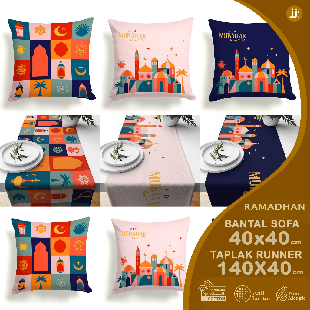 BANTAL SOFA BOHO RAMADHAN ESTETIK COLOR IDUL FITRI LEBARAN