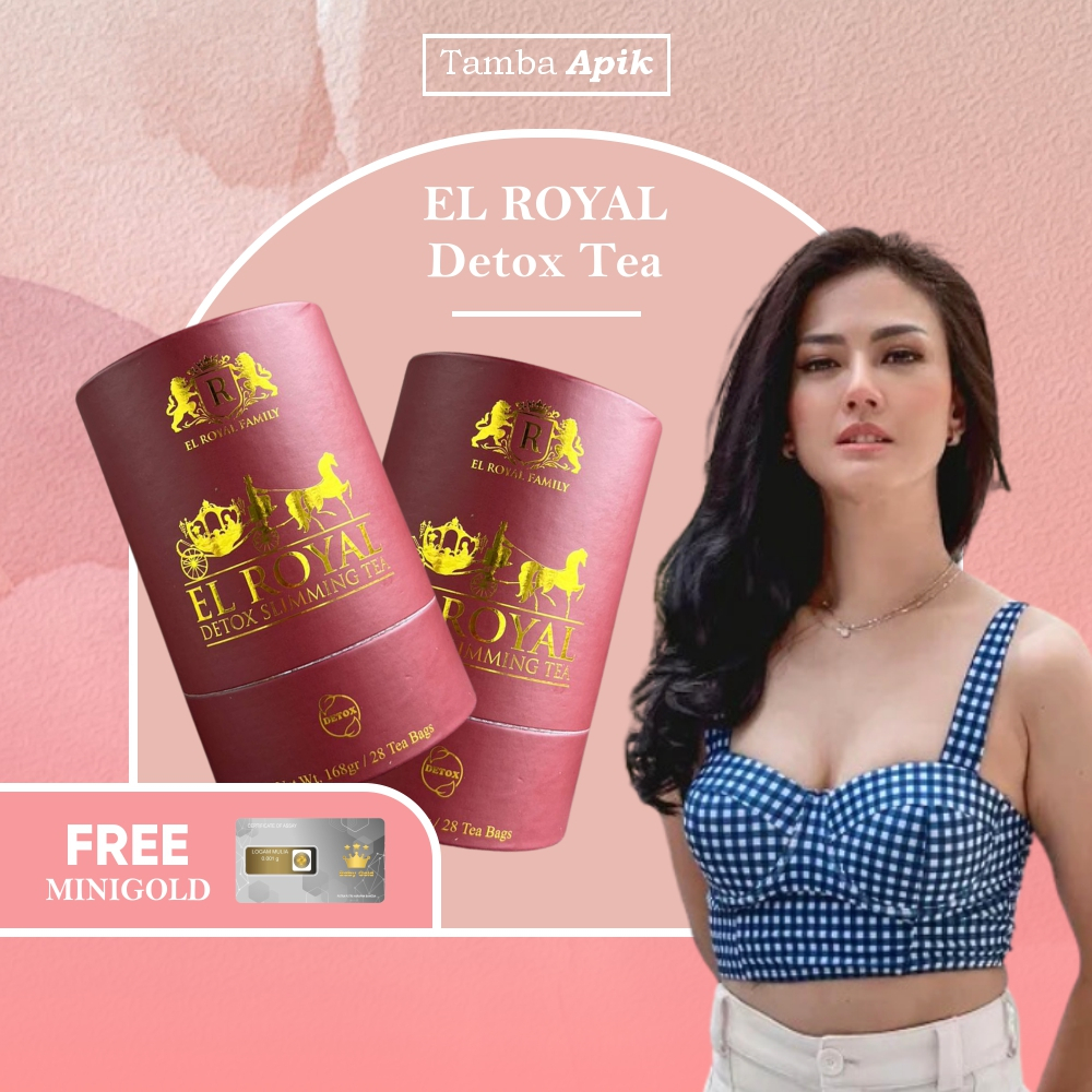 

El Royal Detox Slimming Tea - Teh Pelangsing Herbal Detox Diet Sehat Membakar Lemak Melancarkan Pencernaan Menurunkan Kolesterol Meningkatkan Imum Kekebalan Tubuh Mengobati Maag Paket 1 Minggu Isi 28 Kantung Celup PIRT BPOM COD