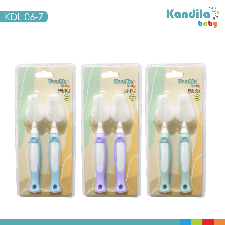 Kandila Baby Soft Nipple Brush KDL 06-7 / Sikat Bottle Bayi