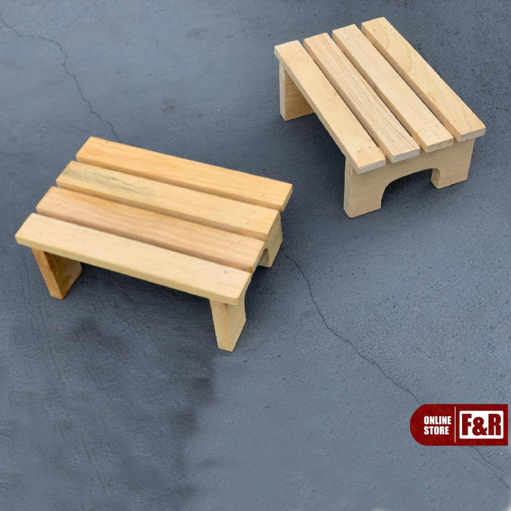 Bangku Kayu Jongkok Kursi Kayu Pinus Premium Kursi Duduk Pendek Dingklik KayuKursi Wc Jongkok