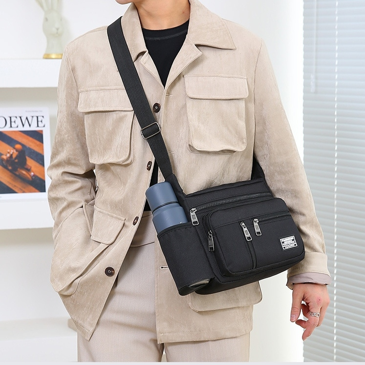 TAS SELEMPANG PRIA PREMIUM IMPORT KANVAS HITAM TALUNA COWOK KEREN BRANDED REMAJA DEWASA KEKINIAN DISTRO LAKI SIMPLE CASUAL TA774B5 SLINGBAG SHOULDER BAG CROSSBODY BATAM