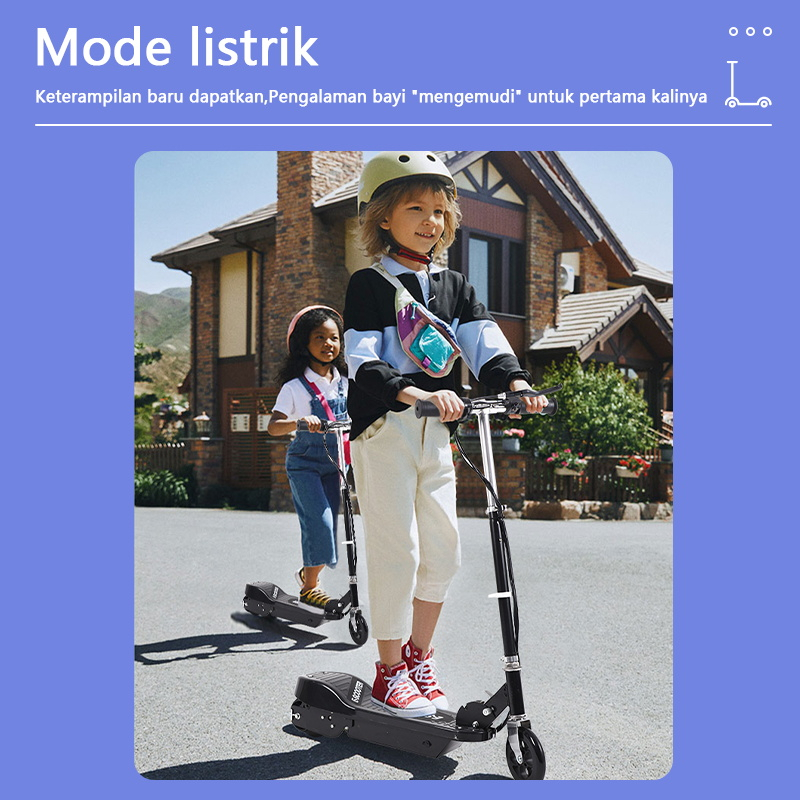 Scooter Listrik Anak Lipat Scoter Listrik Dewasa Garansi 1 Tahun