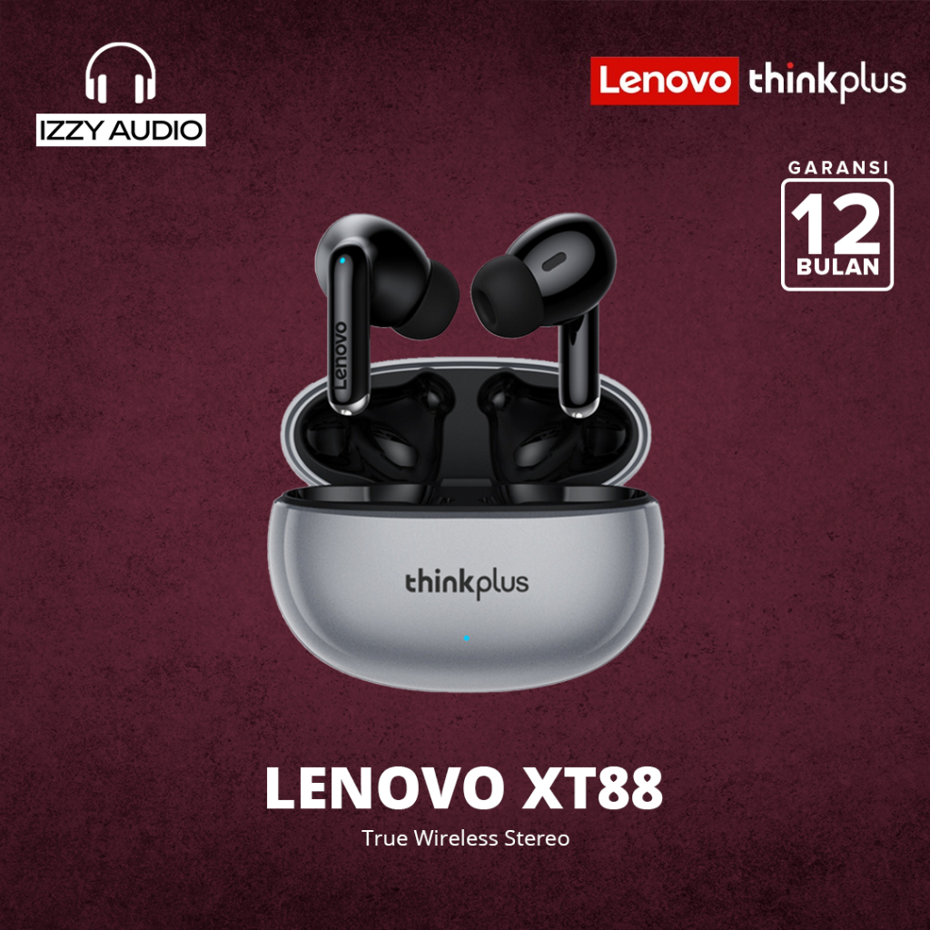 Thinkplus Lenovo TWS XT88 True Wireless Bluetooth Earphone - White