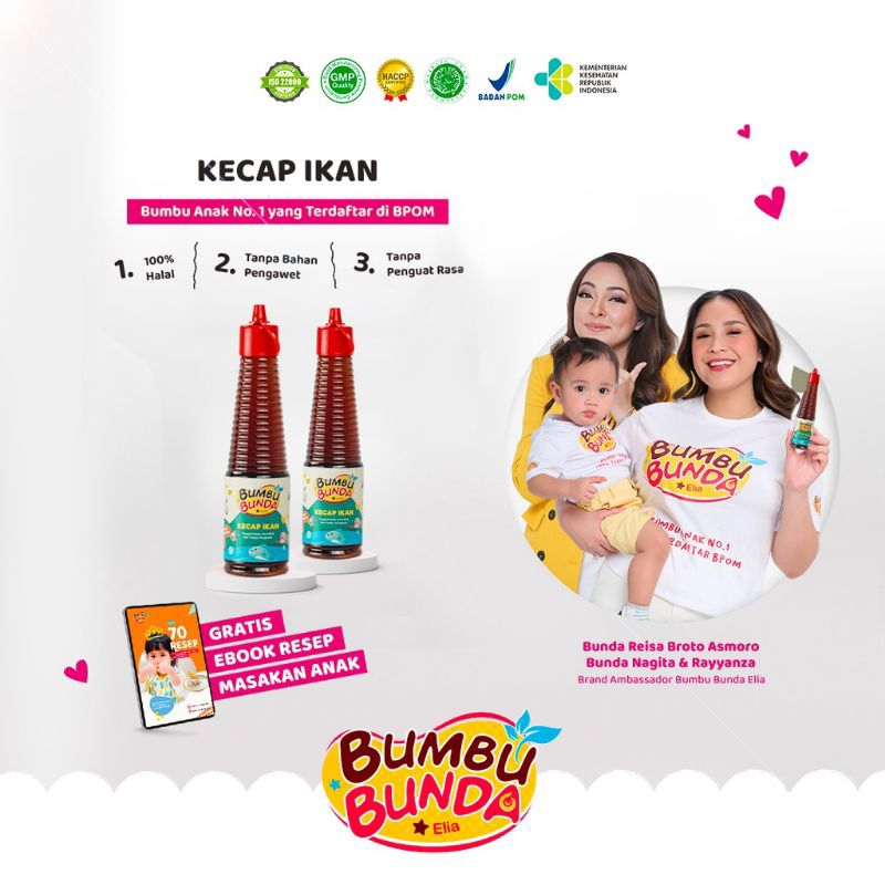 

Bumbu Bunda Elia Kecap Ikan Non MSG / Kecap MPASI / Kecap Anak