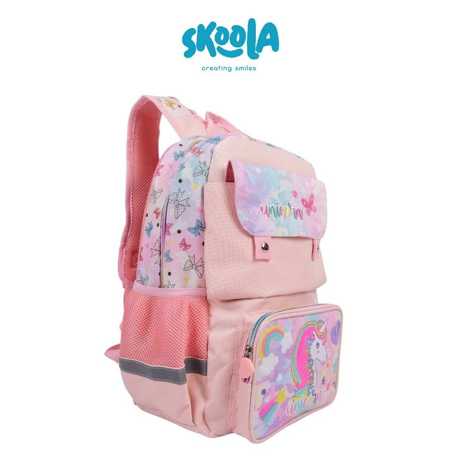 Skoola Tas Sekolah Anak Perempuan SD Ransel Unicorn Mermaid - Vira