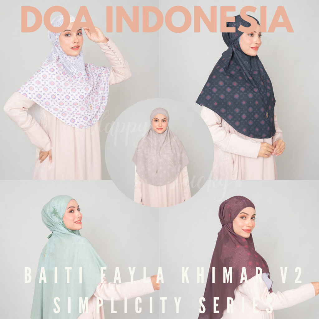 Promo DOA Khimar/Bergo (Jilbab/Hijab Instan) - Baiti Fayla V2 Simplicity Series - BUKAN REJECT