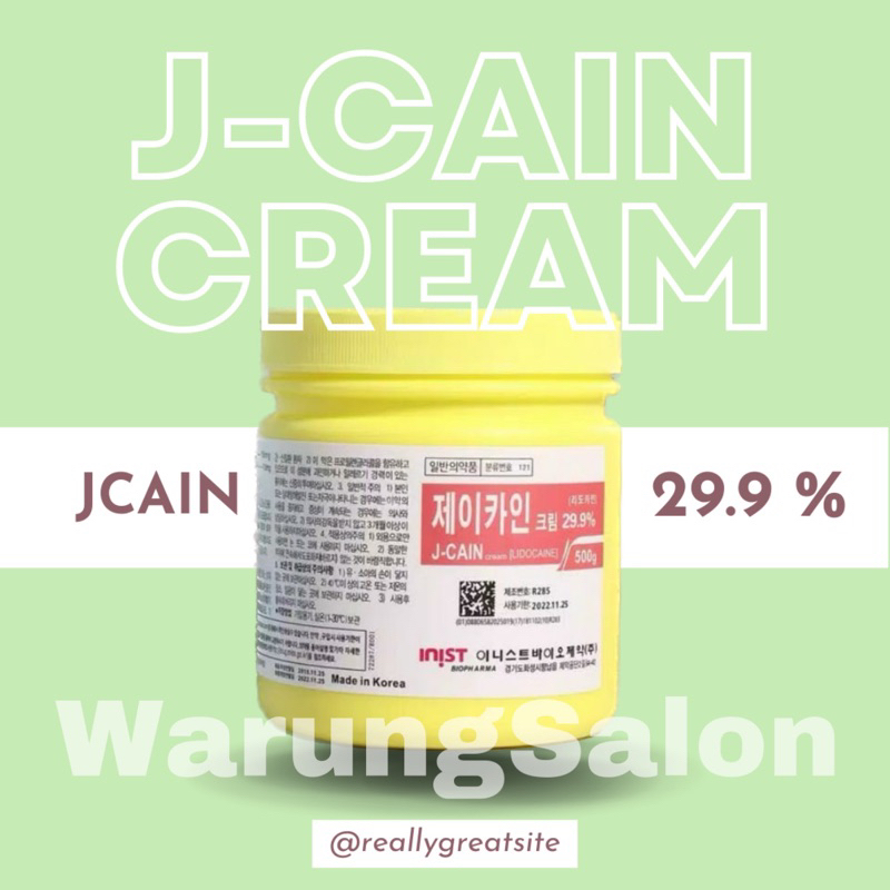 J CAIN CREAM ANASTESI KOREA 29.9% LIDOCAIN 500GR/JCAIN MERAH JCAIN