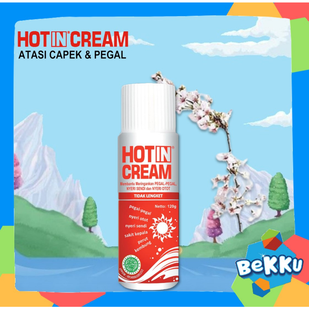 Hotin Cream Botol 120 ml / Hot In Krim Pegal Nyeri Otot / Cream Gosok / Cream Pijat - Bekku