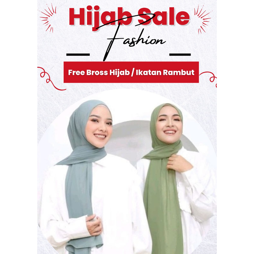 Pashmina Ceruty Babydoll / Jilbab Pashmina Ceruty Babydoll / Hijab Pashmina Ceruty Babydoll