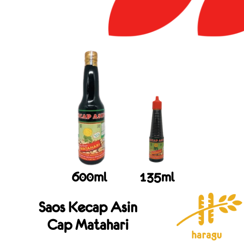 

Kecap Asin Halal Cap Bunga Matahari 135ml/600ml