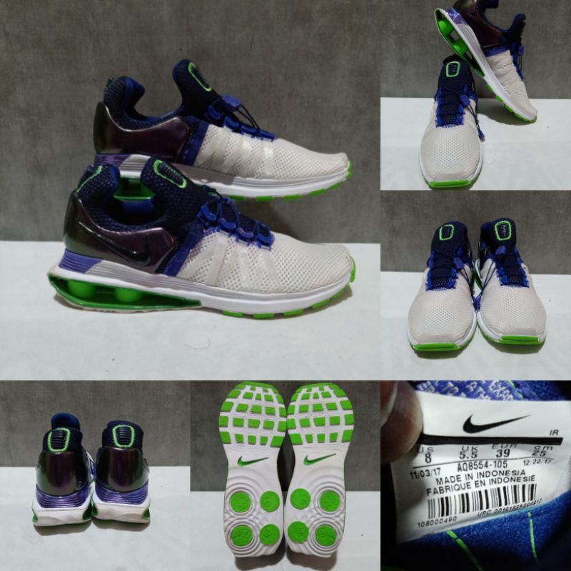 Sepatu Nike Shox Gravity Fusion Violet, size 39