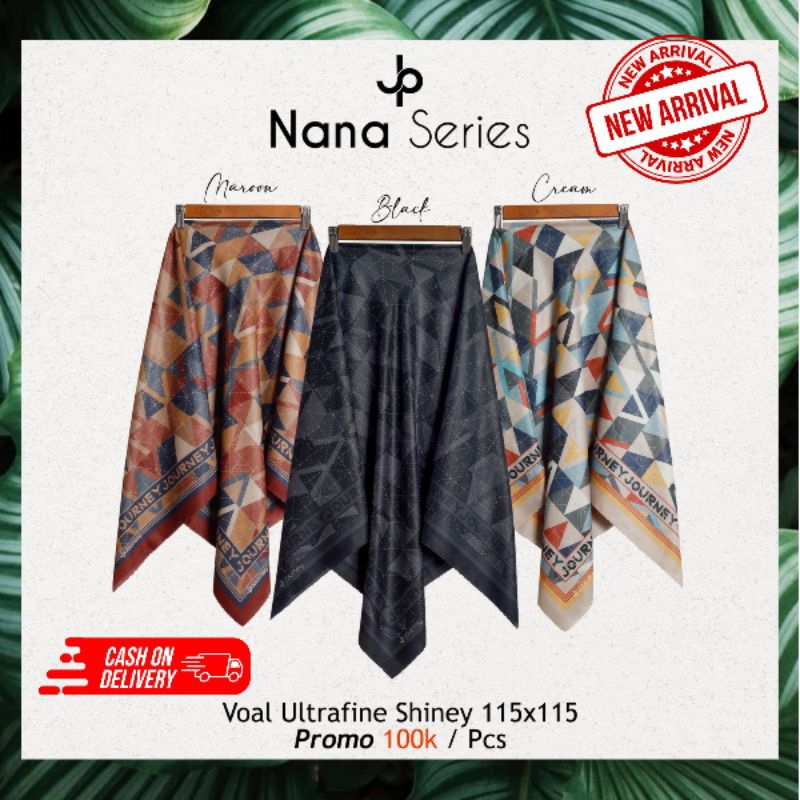 NANA SERIES BY JOURNEY SCARVES JILBAB SEGIEMPAT JP MOTIF TERBARU JP JILBAB JOURNEY