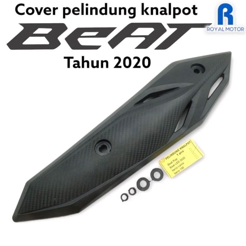 COVER KNALPOT BEAT 2020-2022 / TUTUP KNALPOT BEAT LED 2020 / TAMENG PELINDUNG KNALPOT HONDA BEAT DELUXE NEW STREE 2020-2021-2022 CKD