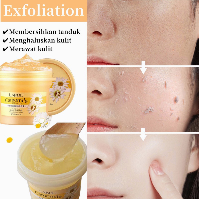 Scrub Wajah Lulur tubuh Face Peel Scrub Facial Muka Scrub Scrub   Peel Wajah 120g Facial Glowing Blackhead Cleanser Pengelupasan Wajah Pelembab Pemutih Mencerahkan Kulit