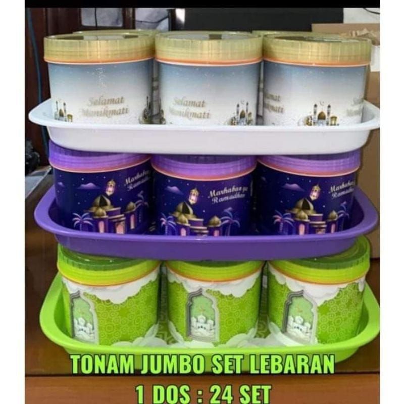 Toples Tonam Calista Motif  Islamic  / Set wadah penyimpanan Kue