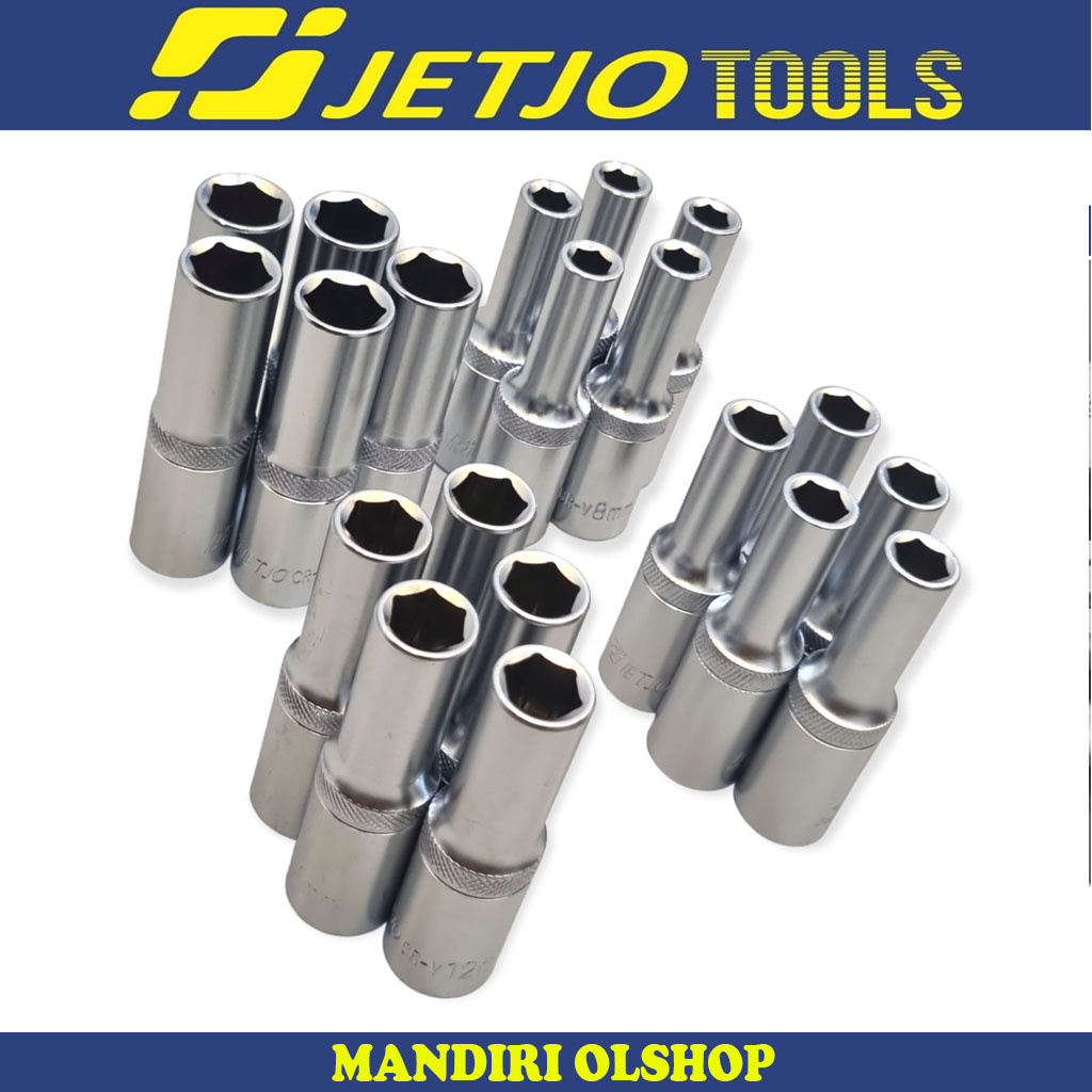 Mata Sock Deep Wall 1/2 inch 6 pt 8 10 12 14mm / Socket Deep Wall Lakoni Pro Satuan