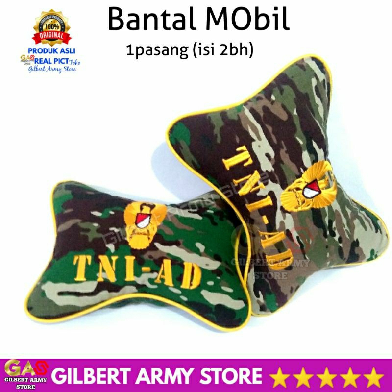 Bantal Mobil Loreng Malvinas TNI-AD kopasus infanteri  Gilbert Army Store Kualitas Premium Murah