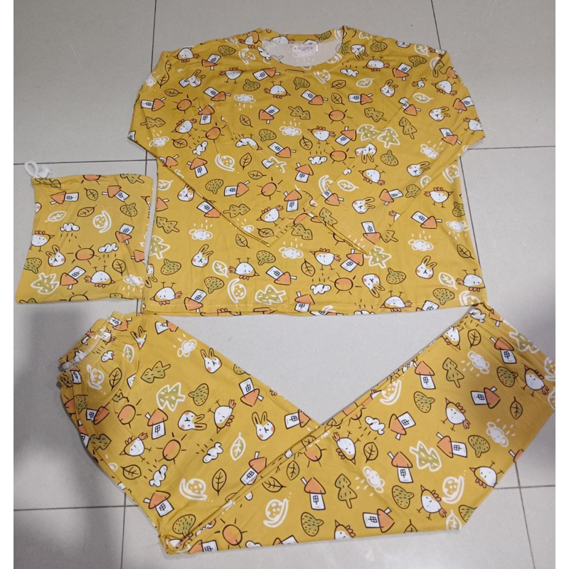 JC- Stelan Tidur Pouch Import PP / Piyama Korea Import Karakter / Piyama wanita kekinian murah