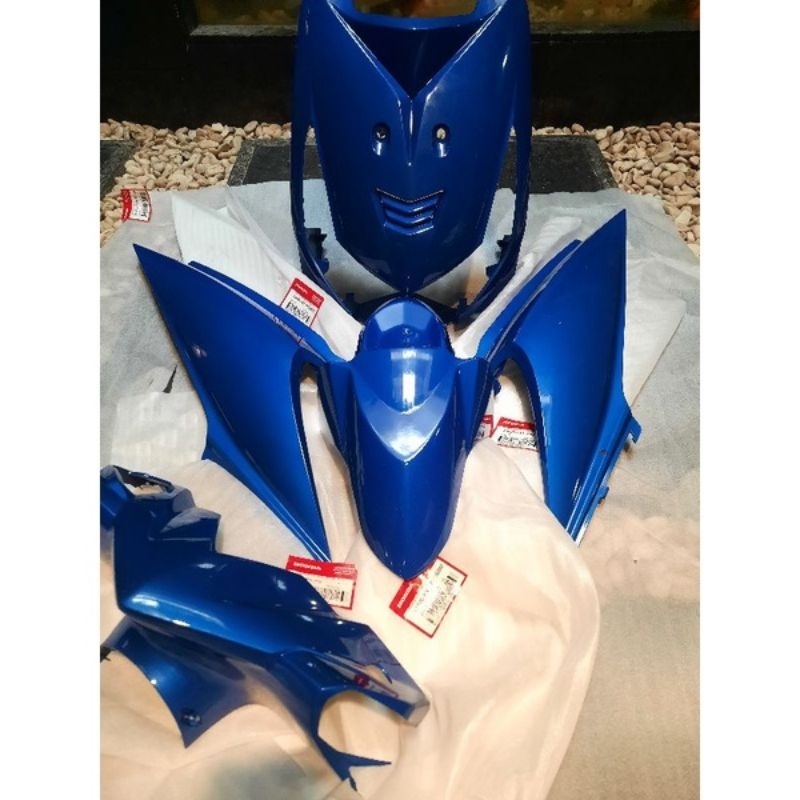 Cover Body Halus Beat karbu biru tua original AHM