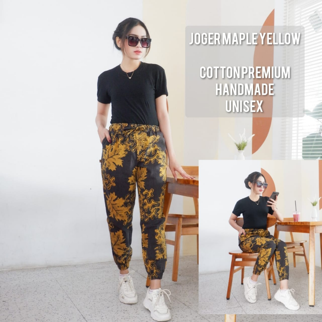 Celana joger motif batik celana joger pria korean style celana joger pria distro celana jogger pria 