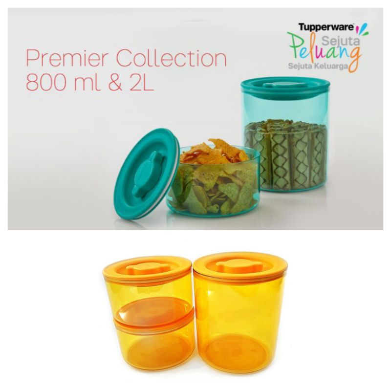 TOPLES CANTIK TUPPERWARE PREMIER COLLECTION TOSCA KUNING