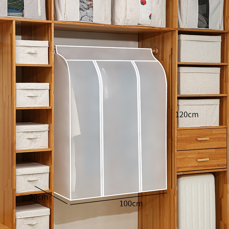 Cover Pakaian Gaun Jas Anti Debu 50x100x120 cm - CY-08 - Transparent