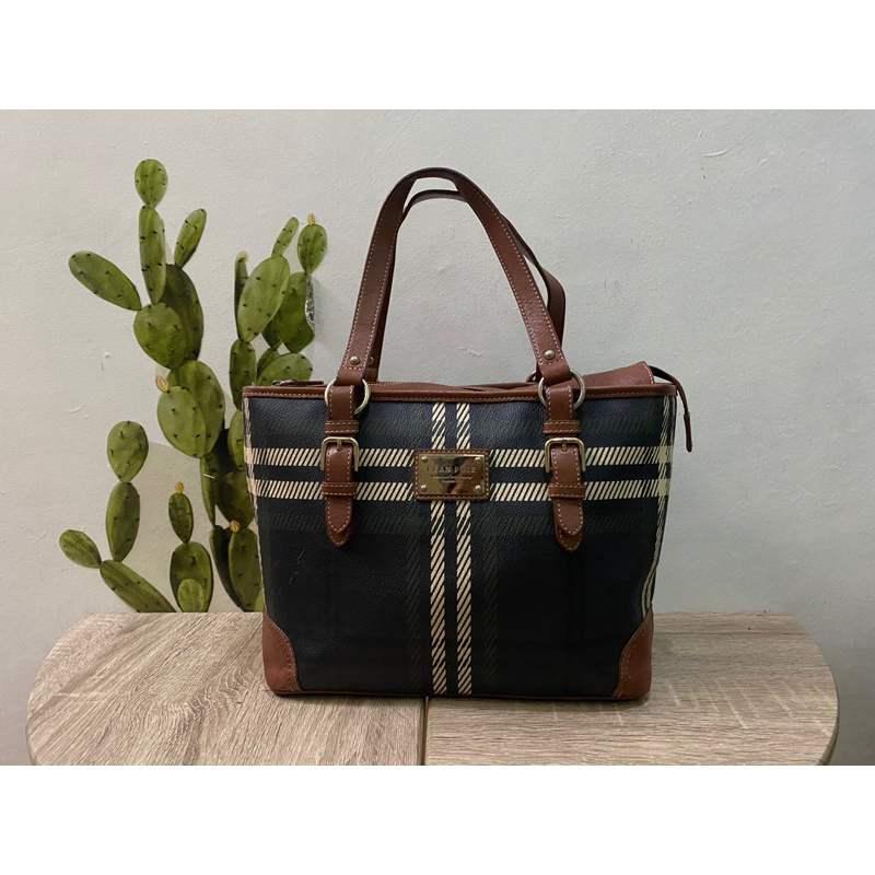 (PRELOVED) Shoulder Bag | Bean Pole | Hijau Tua