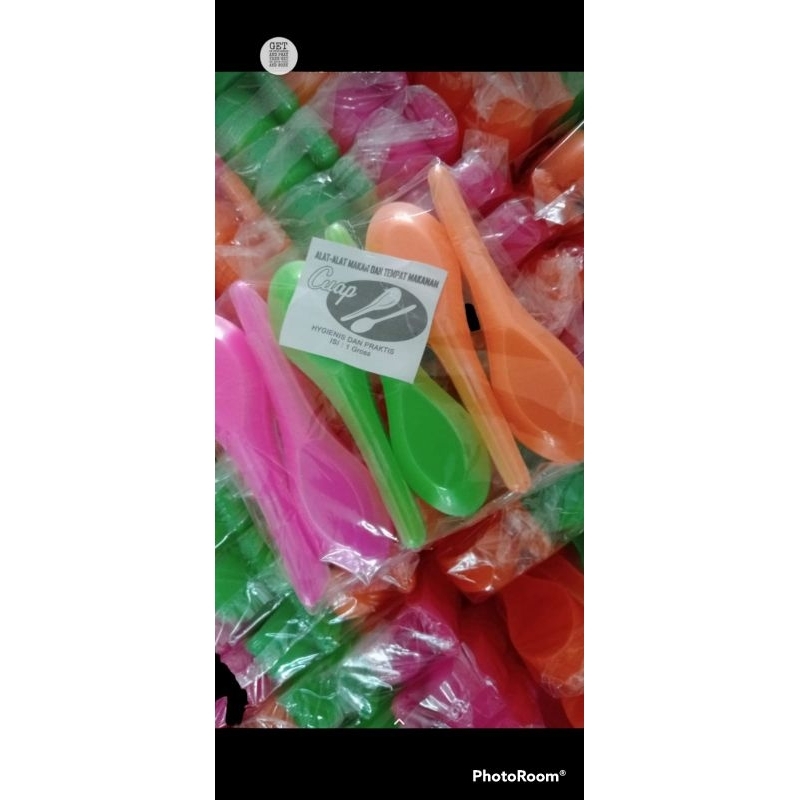 sendok bebek warna warni sendok plastik
