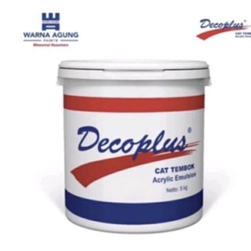 Cat Tembok Decoplus 5kg Super White SW