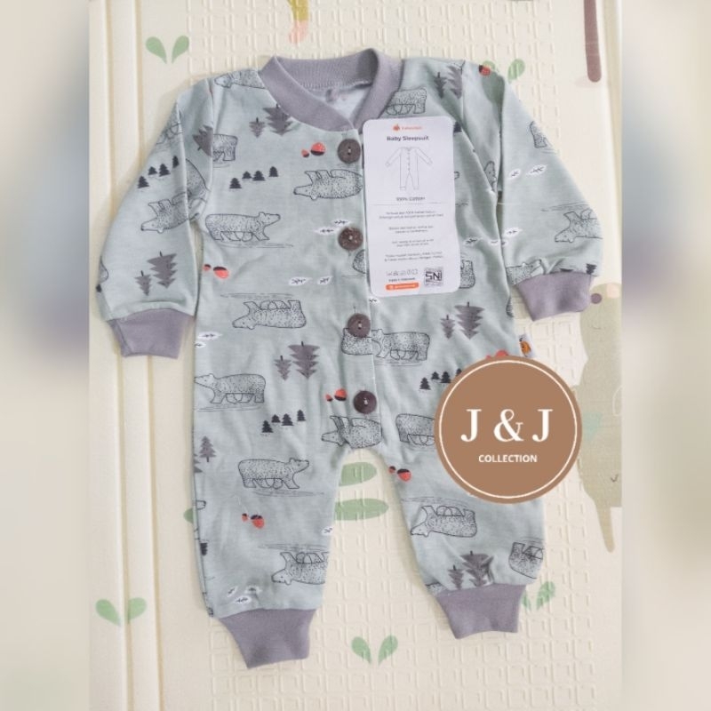 Sleepsuit Bayi Motif Kabochan (6-12 bulan)