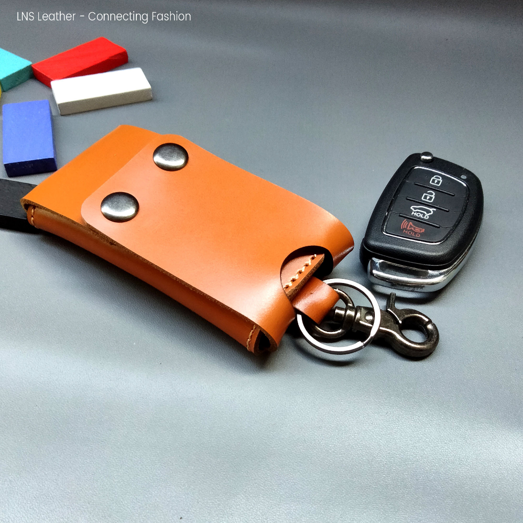 Dompet Stnk Mobil Kulit Asli Gantungan Kunci TAN NOZE - WSGK124