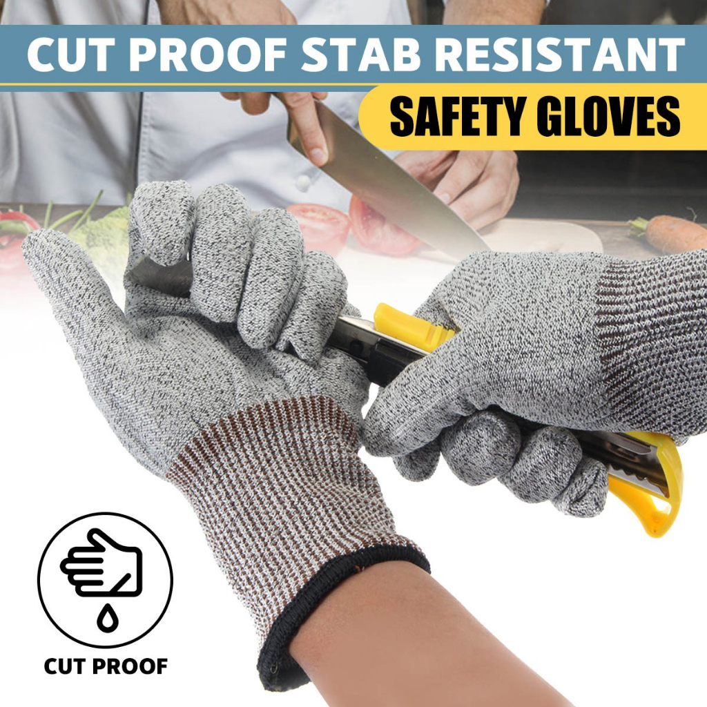 SARUNG TANGAN TAHAN POTONG PROTECTIVE SARUNG TANGAN ANTI ROBEK GORES PELINDUNG CUT RESISTANT