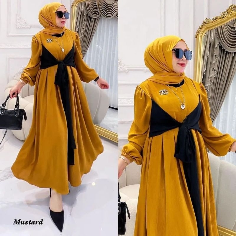 Aletta Dress / Dress Crinkle / Dress Crinkle Premium /  Dress Crinkle Airflow / Dress Crincle / Dress Cringkle / Dress Crincle Airflow / Dress Crinckle Airflow Premium / Dress Crincle Premium Airflow / Crinkle Dress / Crincle Airflow / Gamis Crinkle Jumbo