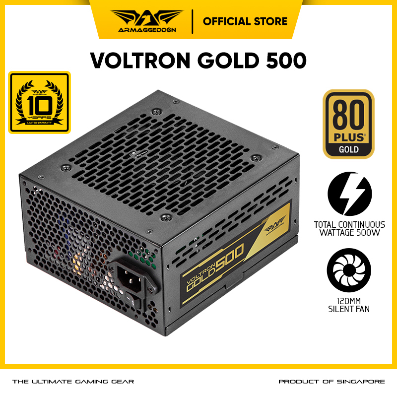 Power Supply Armaggeddon Voltron Gold 500 PSU 80+ Gold Certified | Garansi Resmi 10 Tahun