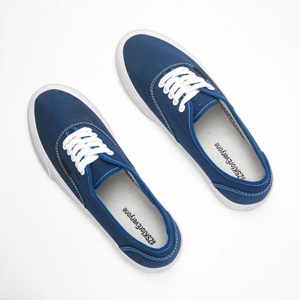 Sepatu Zasaka - GOKS Authentic Navy Original Pria &amp; Wanita