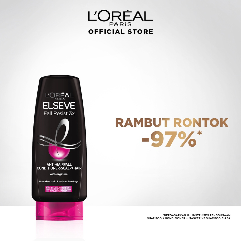 L'Oreal Paris Fall Resist 3x Conditioner Hair Care 155ml - LOREAL Conditioner (Perawatan Untuk Rambut Mudah Rontok)