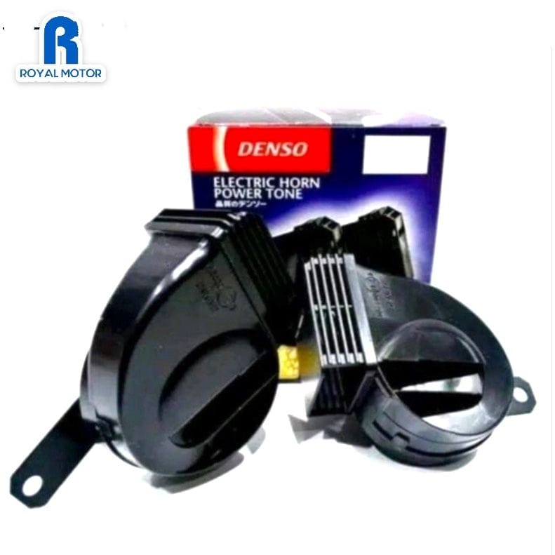 KLAKSON KEONG DENSO COMPACT WATERPROOF ISI 2 PCS / KLAKSON DENSO KEONG TRUMPET WATERPROOF 12 VOLT 100%ORIGINAL UNIVERSAL UNTUK MOBIL DAN MOTOR