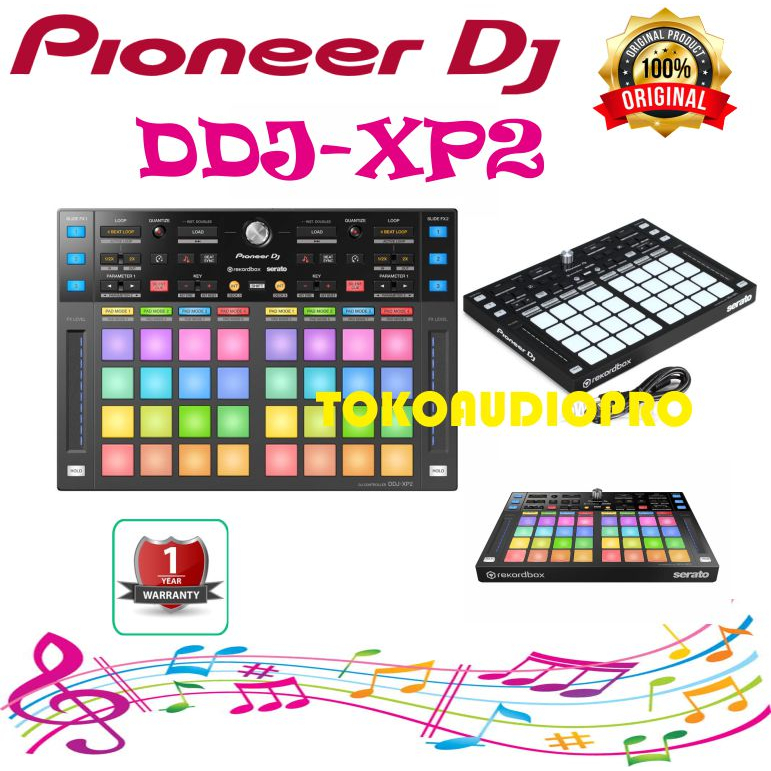 Pioneer DJ DDJ-XP2 Sub-controller for Rekordbox DJ / Serato DJ Pro