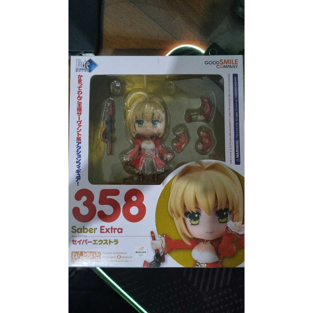 Original Nendoroid Saber Extra 358 - Fate/Extra (BIB)